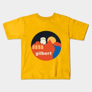 Gilbert Arizona Water Tower Silos Minimalist Kids T-Shirt